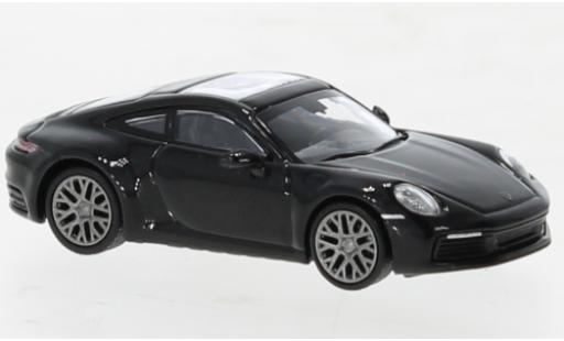 Diecast model cars Porsche 992 4S 1/87 Minichamps 911  Carrera black 2019 Porsche 992 4S 1/87 Minichamps 911  Carrera black 2019 diecast model cars