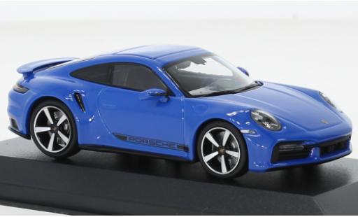 Diecast model cars Porsche 992 Turbo s 1/43 Minichamps 911  Turbo S blue 2020 Porsche 992 Turbo s 1/43 Minichamps 911  Turbo S blue 2020 diecast model cars