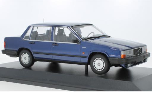 Diecast model cars Volvo 740 1/18 Minichamps GL metallise blue foncé 1986 Volvo 740 1/18 Minichamps GL metallise blue foncé 1986 diecast model cars