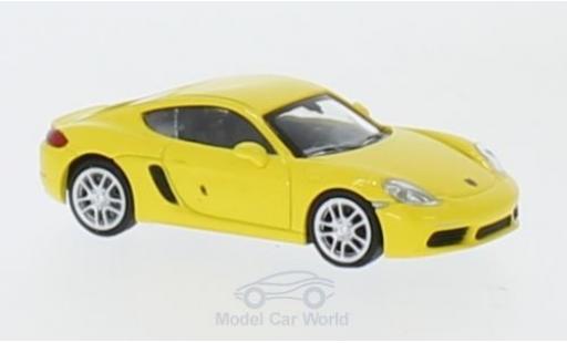 Diecast model cars Porsche Cayman 1/87 Minichamps 718 yellow 2016 Porsche Cayman 1/87 Minichamps 718 yellow 2016 diecast model cars