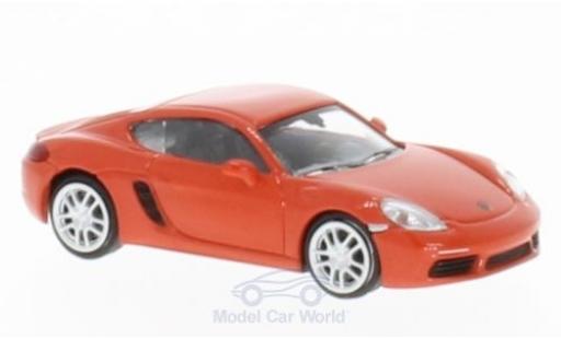 Diecast model cars Porsche Cayman 1/87 Minichamps 718 orange 2016 Porsche Cayman 1/87 Minichamps 718 orange 2016 diecast model cars