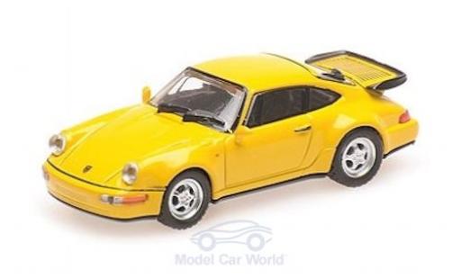 Diecast model cars Porsche 964 Turbo 1/18 Minichamps 911 () Turbo yellow 1990 Porsche 964 Turbo 1/18 Minichamps 911 () Turbo yellow 1990 diecast model cars
