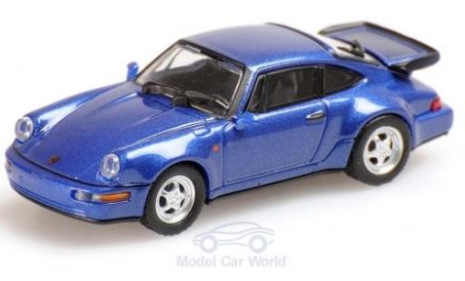 Diecast model cars Porsche 964 Turbo 1/18 Minichamps 911 () Turbo metallic blue 1990 Porsche 964 Turbo 1/18 Minichamps 911 () Turbo metallic blue 1990 diecast model cars