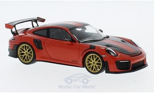 Diecast model cars Porsche 991 GT2 RS 1/43 Minichamps 911 (.2) GT2RS orange 2018 Weissach Package Porsche 991 GT2 RS 1/43 Minichamps 911 (.2) GT2RS orange 2018 Weissach Package diecast model cars