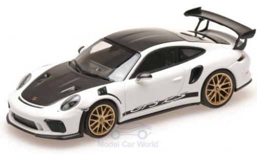 Diecast model cars Porsche 991 GT3 RS 1/43 Minichamps 911 (.2) GT3 RS white/carbon 2018 mit Weissach Paket Porsche 991 GT3 RS 1/43 Minichamps 911 (.2) GT3 RS white/carbon 2018 mit Weissach Paket diecast model cars