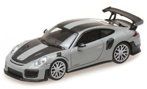 Diecast model cars Porsche 991 GT2 RS 1/87 Minichamps 911 () GT2 RS grey 2018 avec Carbon-Streifen Porsche 991 GT2 RS 1/87 Minichamps 911 () GT2 RS grey 2018 avec Carbon-Streifen diecast model cars
