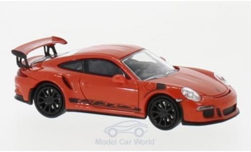 Diecast model cars Porsche 991 GT3 RS 1/87 Minichamps 911 () GT3 RS orange/black 2013 Porsche 991 GT3 RS 1/87 Minichamps 911 () GT3 RS orange/black 2013 diecast model cars