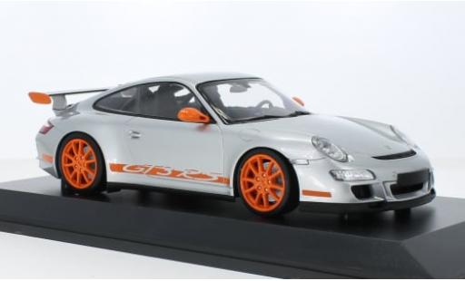 Diecast model cars Porsche 991 GT3 RS 1/18 Minichamps 911  silber/orange 2007 1:18 Porsche 991 GT3 RS 1/18 Minichamps 911  silber/orange 2007 1:18 diecast model cars