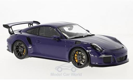 Diecast model cars Porsche 991 GT3 RS 1/18 Minichamps 911 () GT3 RS purple 2015 Porsche 991 GT3 RS 1/18 Minichamps 911 () GT3 RS purple 2015 diecast model cars