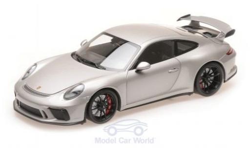 Diecast model cars Porsche 991 GT3 1/18 Minichamps 911 () GT3 grey 2017 Porsche 991 GT3 1/18 Minichamps 911 () GT3 grey 2017 diecast model cars
