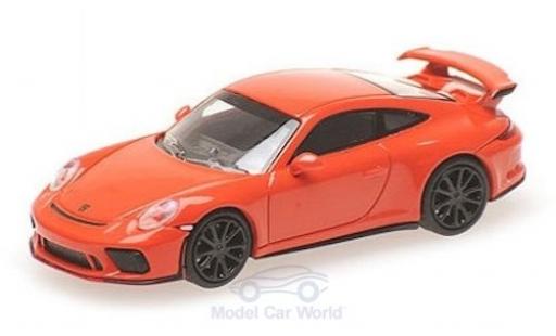 Diecast model cars Porsche 991 GT3 1/87 Minichamps 911 ( II) GT3 orange 2017 Porsche 991 GT3 1/87 Minichamps 911 ( II) GT3 orange 2017 diecast model cars