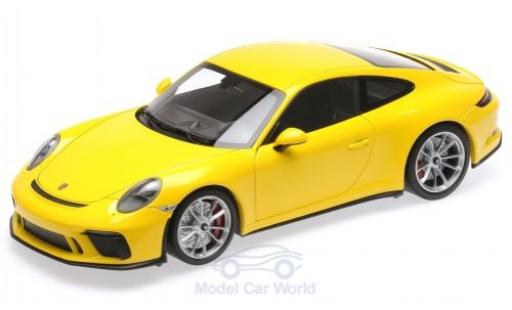 Diecast model cars Porsche 991 GT3 1/18 Minichamps 911 (.II) GT3 Touring yellow 2018 Porsche 991 GT3 1/18 Minichamps 911 (.II) GT3 Touring yellow 2018 diecast model cars