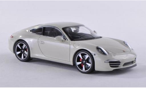 Diecast model cars Porsche 991 1/43 Minichamps 911 () metallic white 2013 50 années Porsche 991 1/43 Minichamps 911 () metallic white 2013 50 années diecast model cars