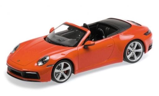 Diecast model cars Porsche 992 4S 1/18 Minichamps 911 () Carrera 4S Cabriolet orange 2019 Porsche 992 4S 1/18 Minichamps 911 () Carrera 4S Cabriolet orange 2019 diecast model cars
