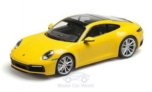 Diecast model cars Porsche 992 4S 1/18 Minichamps 911 () Carrera 4S yellow 2019 Porsche 992 4S 1/18 Minichamps 911 () Carrera 4S yellow 2019 diecast model cars