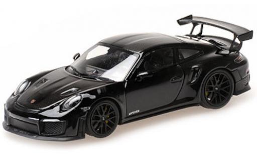 Diecast model cars Porsche 991 GT2 RS 1/43 Minichamps 911 GT2 RS (.2) black/carbon 2018 Weissachpaket avec black jantes Porsche 991 GT2 RS 1/43 Minichamps 911 GT2 RS (.2) black/carbon 2018 Weissachpaket avec black jantes diecast model cars