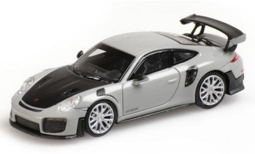 Diecast model cars Porsche 991 GT2 RS 1/87 Minichamps 911 GT2 RS grey 2018 avec Carbon-Capot Porsche 991 GT2 RS 1/87 Minichamps 911 GT2 RS grey 2018 avec Carbon-Capot diecast model cars