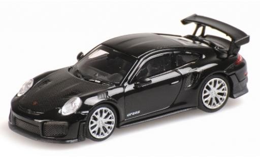 Diecast model cars Porsche 991 GT2 RS 1/87 Minichamps 911 GT2 RS black 2018 avec Carbon-Capot Porsche 991 GT2 RS 1/87 Minichamps 911 GT2 RS black 2018 avec Carbon-Capot diecast model cars