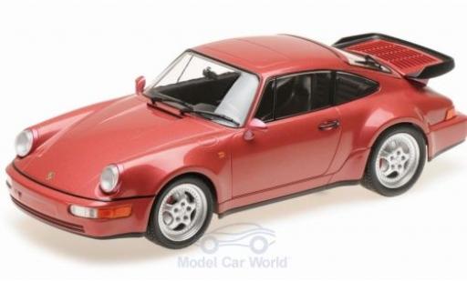 Diecast model cars Porsche 964 Turbo 1/18 Minichamps 911 Turbo () metallic red 1990 Porsche 964 Turbo 1/18 Minichamps 911 Turbo () metallic red 1990 diecast model cars