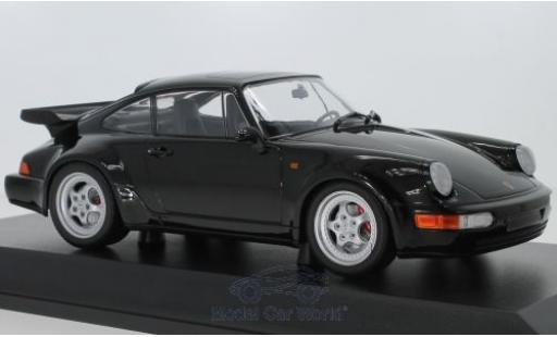 Diecast model cars Porsche 964 Turbo 1/18 Minichamps 911 Turbo () black 1990 Porsche 964 Turbo 1/18 Minichamps 911 Turbo () black 1990 diecast model cars