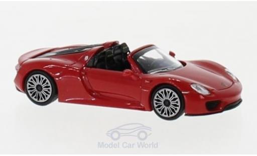 Diecast model cars Porsche 918 1/87 Minichamps Spyder red 2015 Porsche 918 1/87 Minichamps Spyder red 2015 diecast model cars
