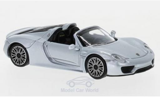 Diecast model cars Porsche 918 1/87 Minichamps Spyder grey 2015 Porsche 918 1/87 Minichamps Spyder grey 2015 diecast model cars