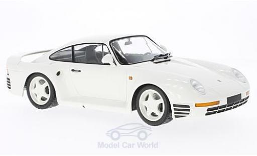 Diecast model cars Porsche 959 1987 1/18 Minichamps white 1987 Porsche 959 1987 1/18 Minichamps white 1987 diecast model cars