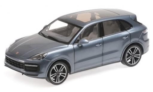 Porsche Cayenne Turbo S 1/18 Minichamps metallise blau 2017 1:18 diecast model cars
