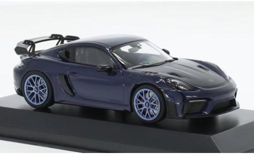 Diecast model cars Porsche Cayman GT4 1/43 Minichamps RS metallise blau 2021 1:43 Porsche Cayman GT4 1/43 Minichamps RS metallise blau 2021 1:43 diecast model cars