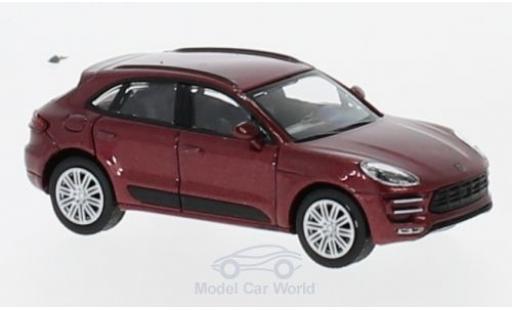 Diecast model cars Porsche Macan Turbo 1/87 Minichamps Turbo metallic red 2013 Porsche Macan Turbo 1/87 Minichamps Turbo metallic red 2013 diecast model cars