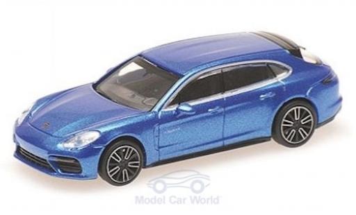 Porsche Panamera e-hybrid 1/87 Minichamps Turbo S E-Hybrid Sport Turismo metallic blue 2017 diecast model cars