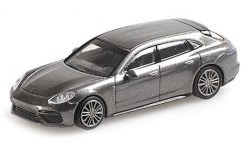 Porsche Panamera e-hybrid 1/87 Minichamps Turbo S E-Hybrid Sport Turismo metallic grey 2017 diecast model cars