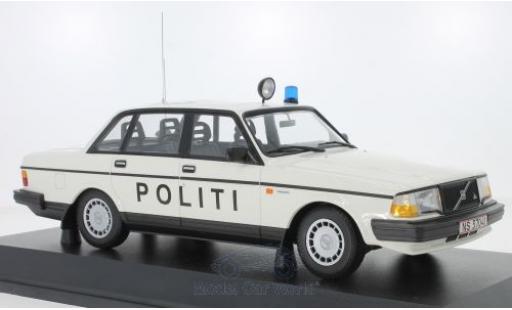 Volvo 240 1/18 Minichamps GL Politi Danmark 1986 diecast model cars