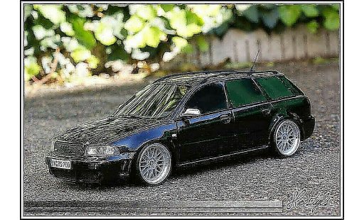 Audi RS4 avant 1/18 Ottomobile B5 Black Edition By MRC diecast model cars