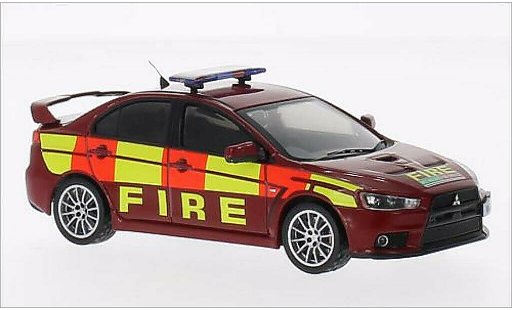 Mitsubishi Lancer Evolution X 1/43 IXO Evo RHD Fire brigade 2011 diecast model cars