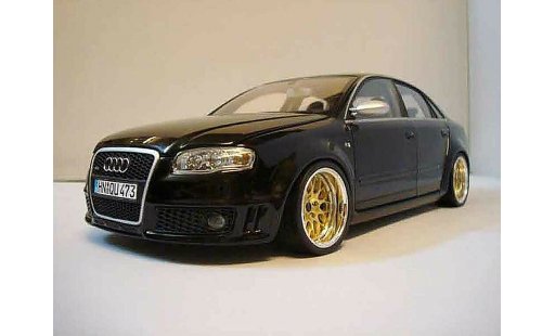 Audi RS4 berline 1/18 Minichamps black jantes bbs diecast model cars