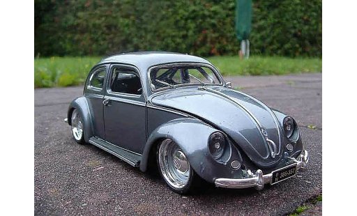 Volkswagen Kafer Base 1/18 Burago coxinelle grey jantes toles diecast model cars