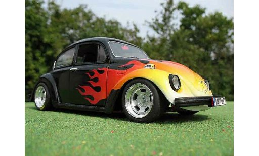 Volkswagen Kafer Base 1/18 Solido coxinelle noir flaming us diecast model cars