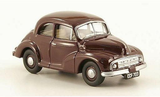 Morris Minor Base 1/76 Oxford Saloon red diecast model cars