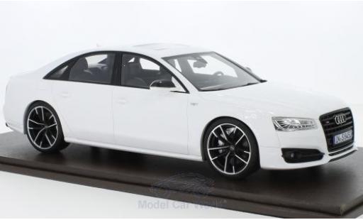 Audi S8 1/18 Motorhelix Plus white 2017 diecast model cars