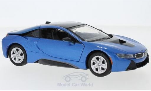Diecast model cars Bmw i8 1/24 Motormax metallic blue 2018 Bmw i8 1/24 Motormax metallic blue 2018 diecast model cars