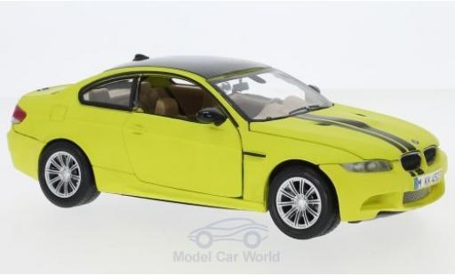 Diecast model cars Bmw M3 1/24 Motormax Coupe matt-yellow/black 2008 Bmw M3 1/24 Motormax Coupe matt-yellow/black 2008 diecast model cars