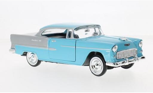 Diecast model cars Chevrolet Bel Air 1/24 Motormax blue/grey 1955 Chevrolet Bel Air 1/24 Motormax blue/grey 1955 diecast model cars
