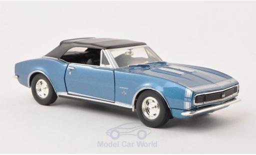 Diecast model cars Chevrolet Camaro 1/24 Motormax SS Convertible metallic blue 1967 Verdeck geschlossen ohne Vitrine Chevrolet Camaro 1/24 Motormax SS Convertible metallic blue 1967 Verdeck geschlossen ohne Vitrine diecast model cars