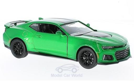 Diecast model cars Chevrolet Camaro ZL1 1/24 Motormax ZL1 metallic green 2017 Chevrolet Camaro ZL1 1/24 Motormax ZL1 metallic green 2017 diecast model cars