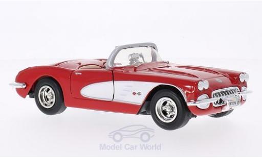 Chevrolet Corvette 1/24 Motormax (C1) red/white 1959 diecast model cars