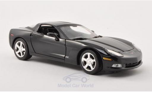 Chevrolet Corvette C6 1/24 Motormax (C6) black 2005 diecast model cars