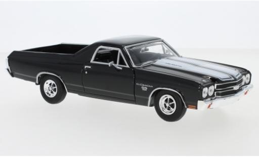 Diecast model cars Chevrolet El Camino 1/24 Motormax SS 396 black/white 1970 Chevrolet El Camino 1/24 Motormax SS 396 black/white 1970 diecast model cars