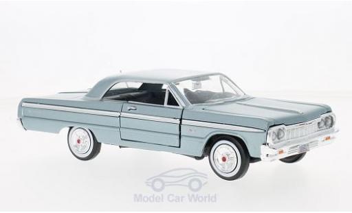 Diecast model cars Chevrolet Impala 1/24 Motormax metallic blue 1964 ohne Vitrine Chevrolet Impala 1/24 Motormax metallic blue 1964 ohne Vitrine diecast model cars