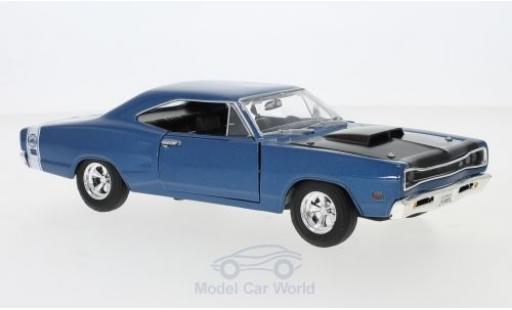 Diecast model cars Dodge Coronet 1/24 Motormax Super Bee metallic blue/black 1969 Dodge Coronet 1/24 Motormax Super Bee metallic blue/black 1969 diecast model cars